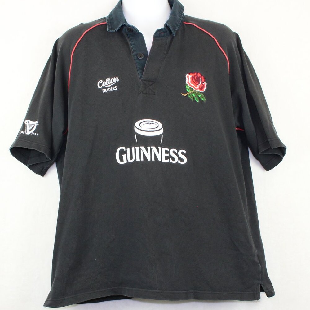 Vintage England UK Rose Guinness Official Rugby Jersey Mens X-Large
